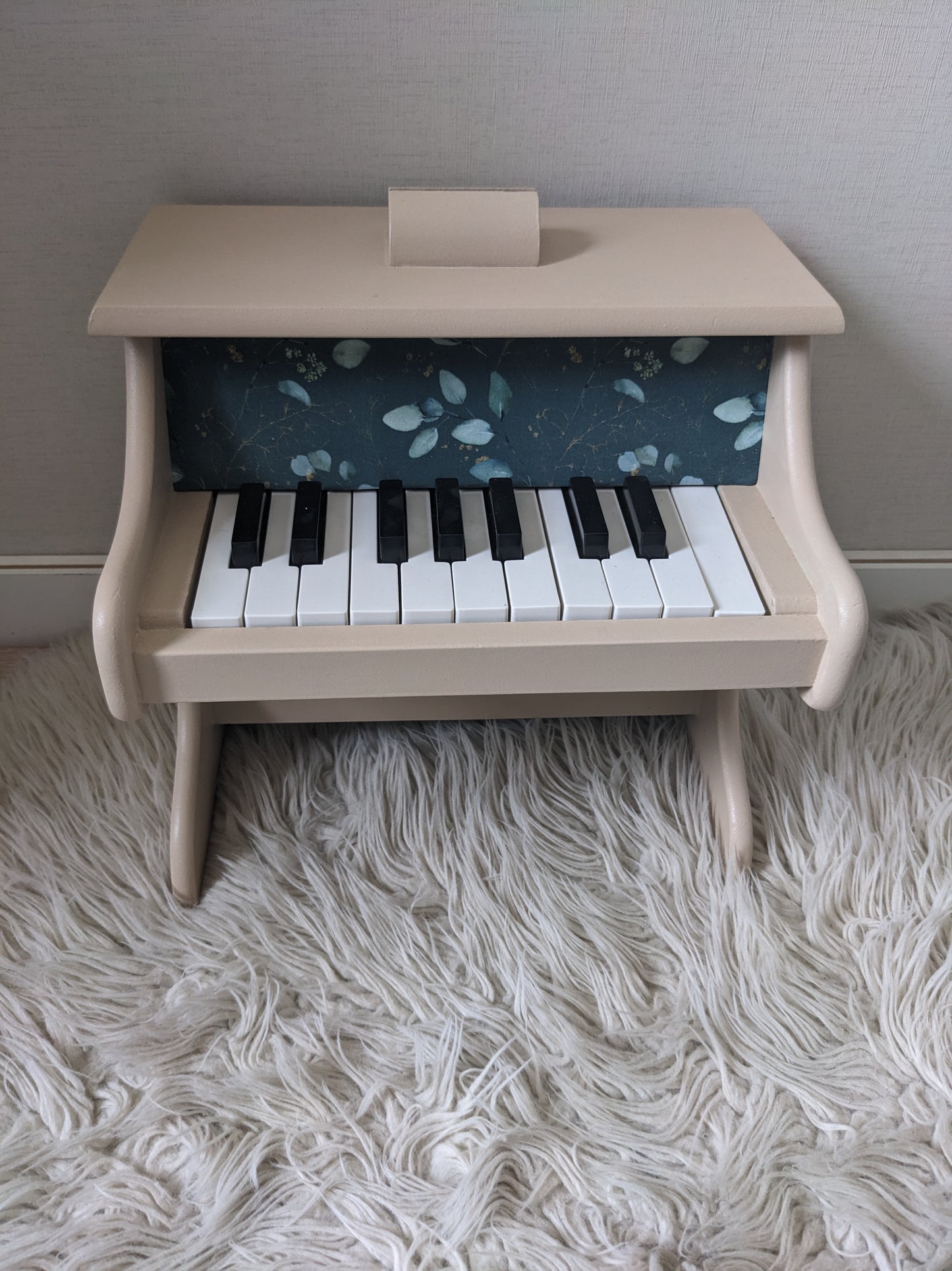 Piano beige / tissu eucalyptus